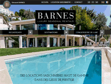 Tablet Screenshot of barnes-luxuryrentals.com